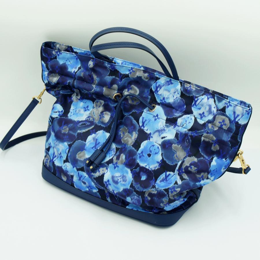 ルイヴィトン（LOUIS VUITTON）イカットフラワー　ノエフルMM　M94312　2013年サマーコレクション　グランブルー　ショルダーバッグ　ハンドバッグ　レディース（中古）