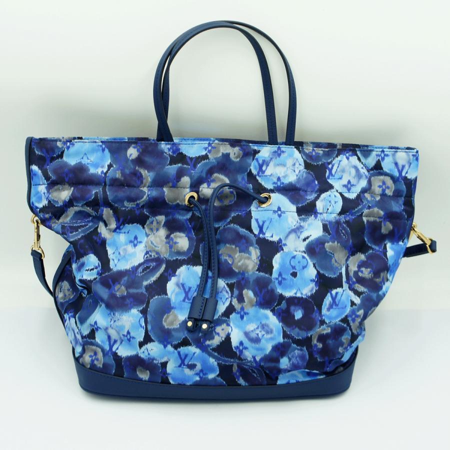 ルイヴィトン（LOUIS VUITTON）イカットフラワー　ノエフルMM　M94312　2013年サマーコレクション　グランブルー　ショルダーバッグ　ハンドバッグ　レディース（中古）