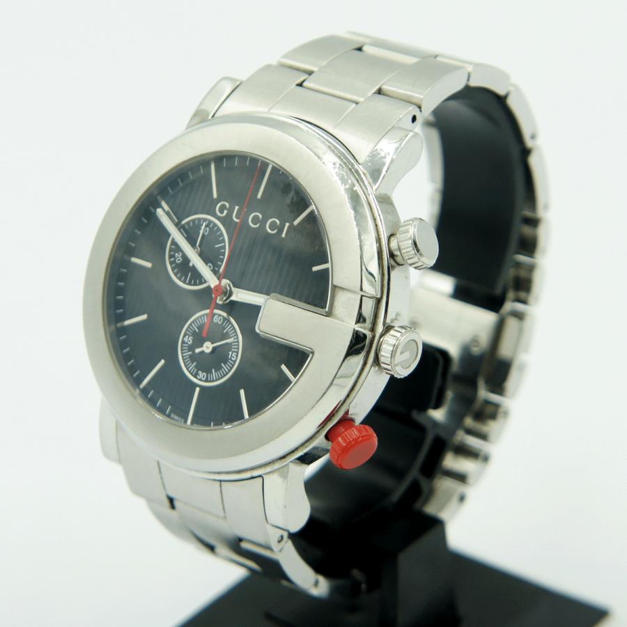 グッチ（GUCCI）Gクロノ　101M　YA101361　クロノグラフ　クォーツ　メンズ（中古）