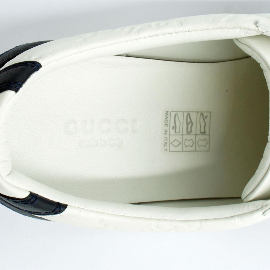 グッチ（GUCCI）グッチシマ ローカット レースアップ スニーカー　レディース　408496　3 1/8：25.5cm（未使用店頭展示品）