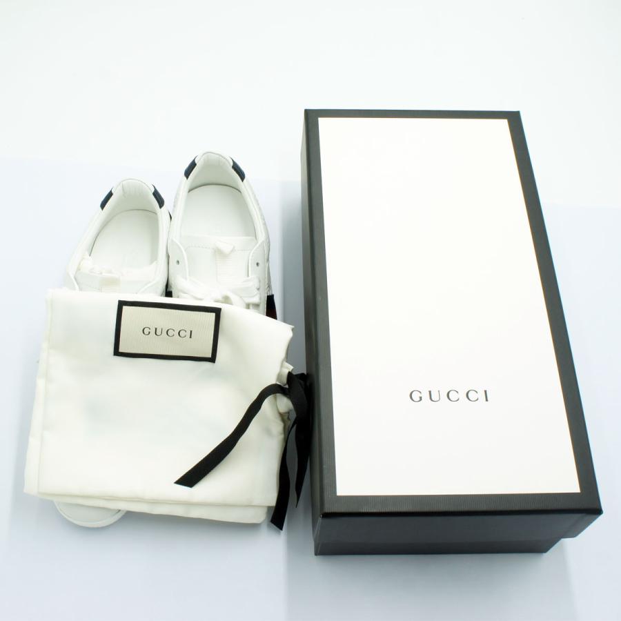 グッチ（GUCCI）グッチシマ ローカット レースアップ スニーカー　レディース　408496　3 1/8：25.5cm（未使用店頭展示品）