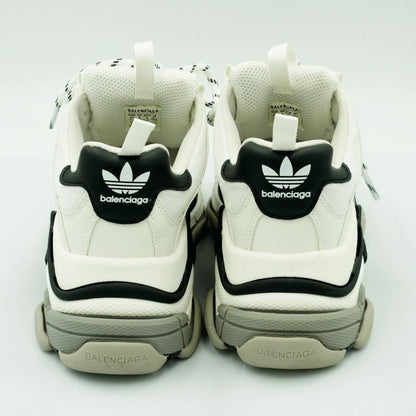 バレンシアガ(BALEMCIAGA) × アディダス(ADIDAS)　TRIPLE S　サイズ37(24.5cm)　限定エディション　靴　ホワイト/ブラック/グレー　メンズ　レディース（中古）