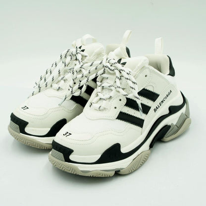 バレンシアガ(BALEMCIAGA) × アディダス(ADIDAS)　TRIPLE S　サイズ37(24.5cm)　限定エディション　靴　ホワイト/ブラック/グレー　メンズ　レディース（中古）