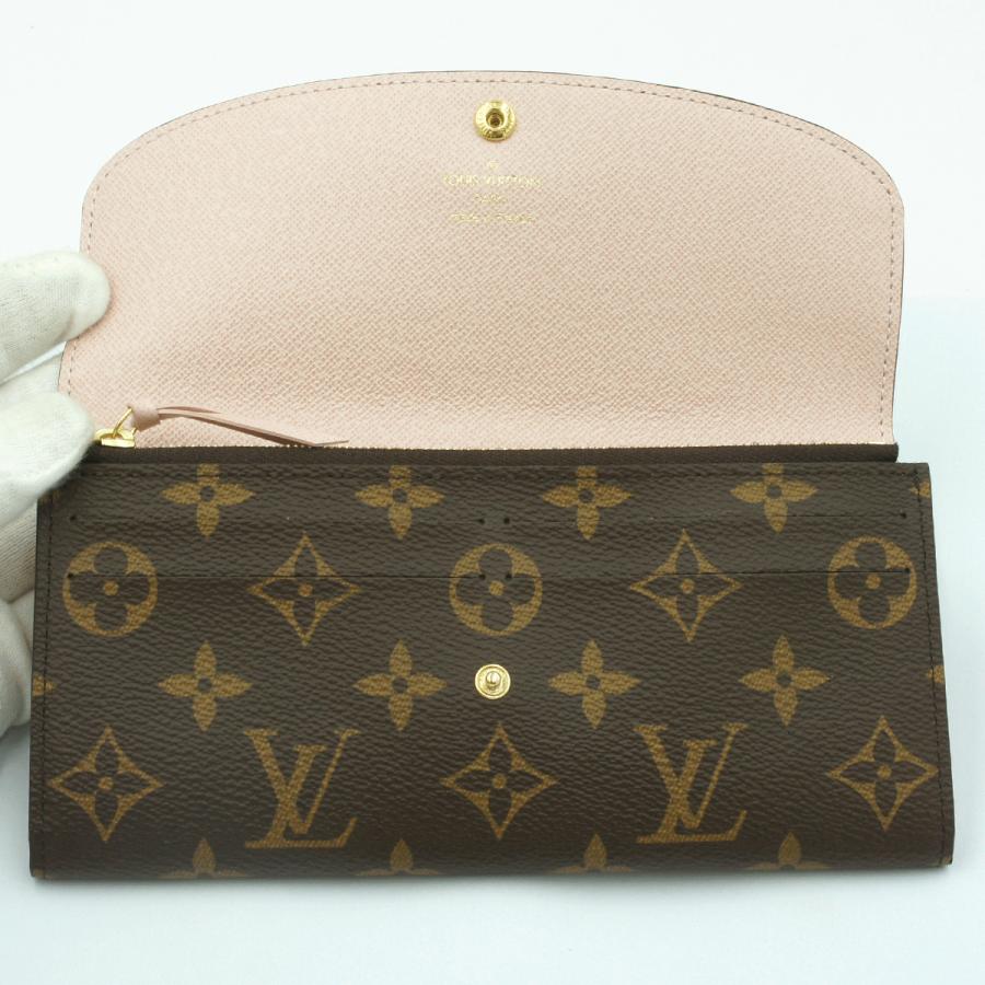 ルイヴィトン（LOUIS VUITTON）モノグラム　ポルトフォイユ・エミリー　M61289　レディース（中古・美品）