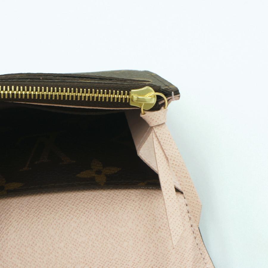 ルイヴィトン（LOUIS VUITTON）モノグラム　ポルトフォイユ・エミリー　M61289　レディース（中古・美品）