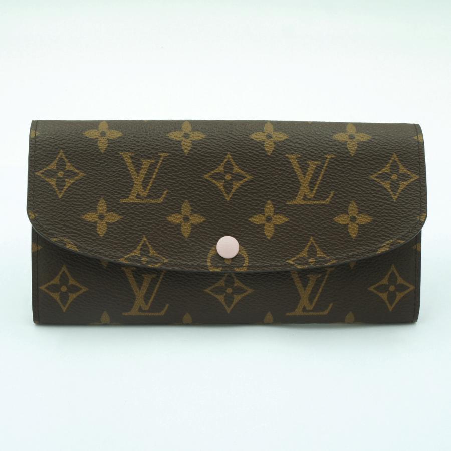 ルイヴィトン（LOUIS VUITTON）モノグラム　ポルトフォイユ・エミリー　M61289　レディース（中古・美品）