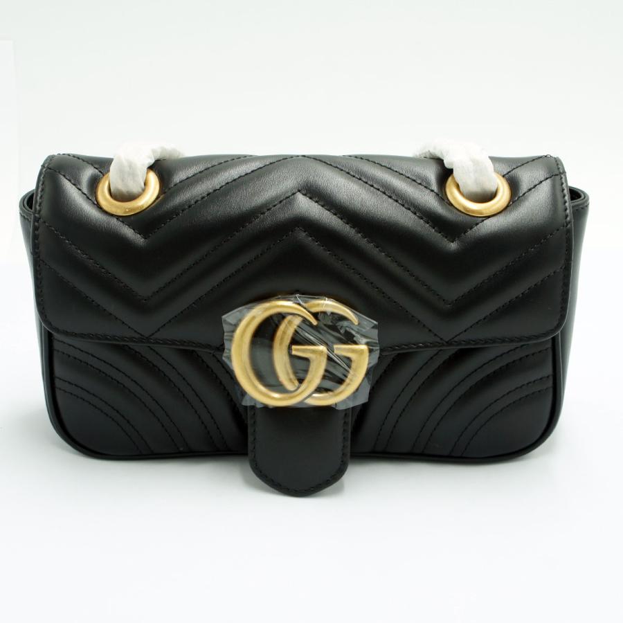 グッチ（GUCCI）GGマーモント キルティング ミニバッグ　446744　レディース（未使用・店頭展示品）