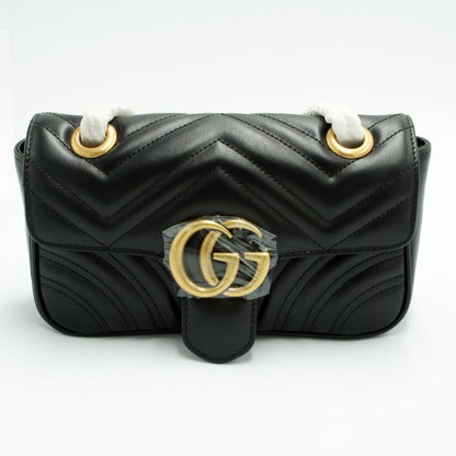 グッチ（GUCCI）GGマーモント キルティング ミニバッグ　446744　レディース（未使用・店頭展示品）