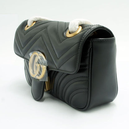 グッチ（GUCCI）GGマーモント キルティング ミニバッグ　446744　レディース（未使用・店頭展示品）