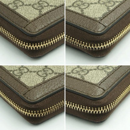 グッチ（GUCCI）GGスプリーム　オフィディア　GGジップアラウンドウォレット　523154　レディース（中古）