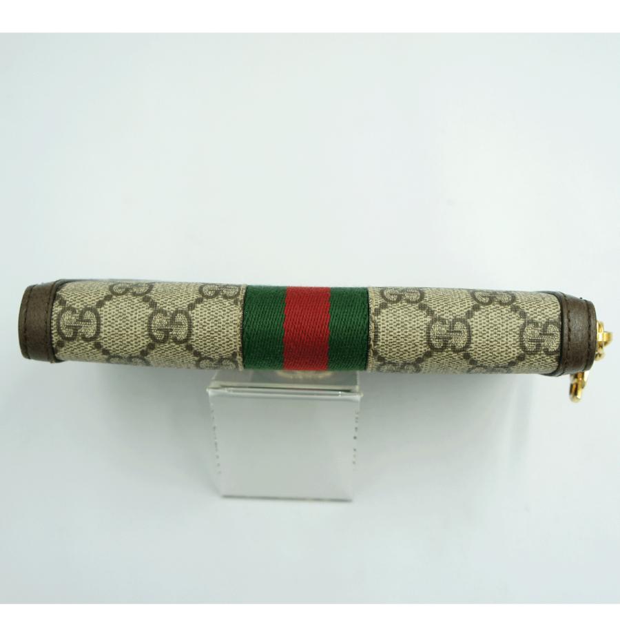 グッチ（GUCCI）GGスプリーム　オフィディア　GGジップアラウンドウォレット　523154　レディース（中古）