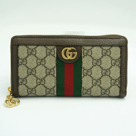 グッチ（GUCCI）GGスプリーム　オフィディア　GGジップアラウンドウォレット　523154　レディース（中古）