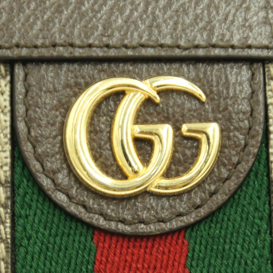 グッチ（GUCCI）GGスプリーム　オフィディア　GGジップアラウンドウォレット　523154　レディース（中古）