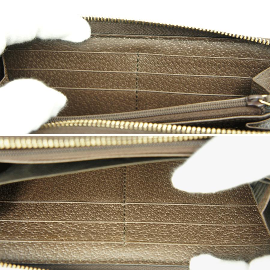 グッチ（GUCCI）GGスプリーム　オフィディア　GGジップアラウンドウォレット　523154　レディース（中古）