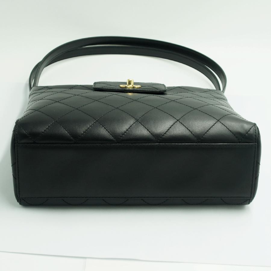 シャネル（CHANEL）ビコローレ　ターンロック　ショルダー　トートバッグ　ハンドバッグ　ショルダーバッグ　ブラック　レディース（中古）