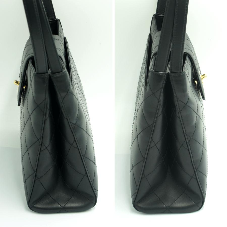 シャネル（CHANEL）ビコローレ　ターンロック　ショルダー　トートバッグ　ハンドバッグ　ショルダーバッグ　ブラック　レディース（中古）