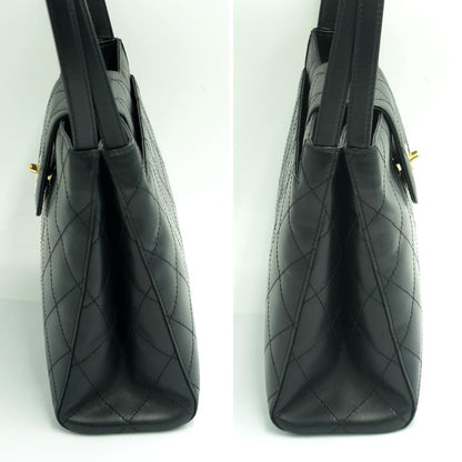 シャネル（CHANEL）ビコローレ　ターンロック　ショルダー　トートバッグ　ハンドバッグ　ショルダーバッグ　ブラック　レディース（中古）