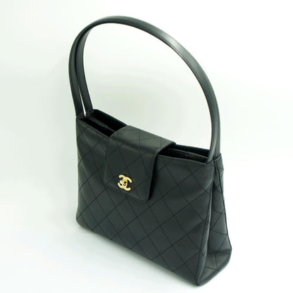 シャネル（CHANEL）ビコローレ　ターンロック　ショルダー　トートバッグ　ハンドバッグ　ショルダーバッグ　ブラック　レディース（中古）