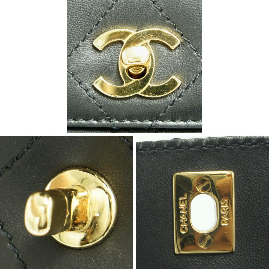 シャネル（CHANEL）ビコローレ　ターンロック　ショルダー　トートバッグ　ハンドバッグ　ショルダーバッグ　ブラック　レディース（中古）