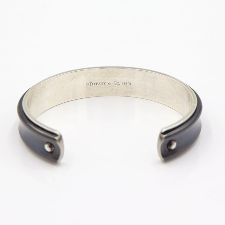 ティファニー(TIFFANY & Co) チタン 1837 カフ ナロー バングル　腕回り16cm　重さ：34.07g　ユニセックス(中古)