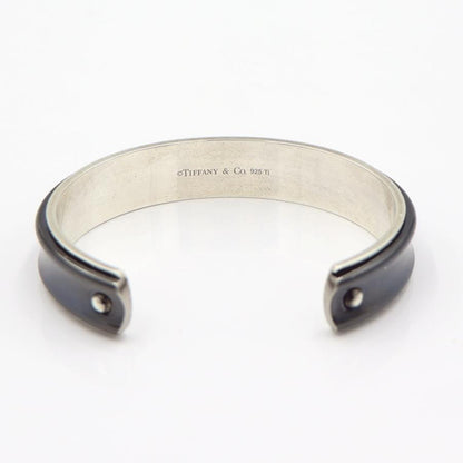 ティファニー(TIFFANY & Co) チタン 1837 カフ ナロー バングル　腕回り16cm　重さ：34.07g　ユニセックス(中古)