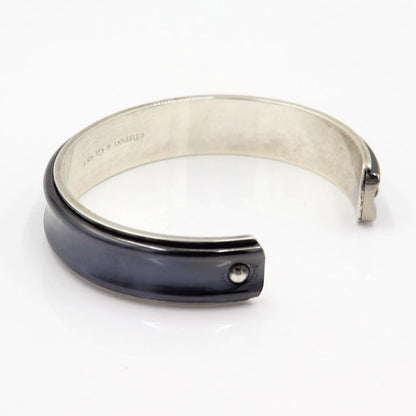 ティファニー(TIFFANY & Co) チタン 1837 カフ ナロー バングル　腕回り16cm　重さ：34.07g　ユニセックス(中古)