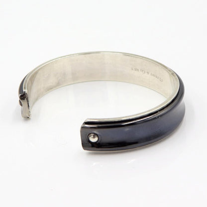 ティファニー(TIFFANY & Co) チタン 1837 カフ ナロー バングル　腕回り16cm　重さ：34.07g　ユニセックス(中古)