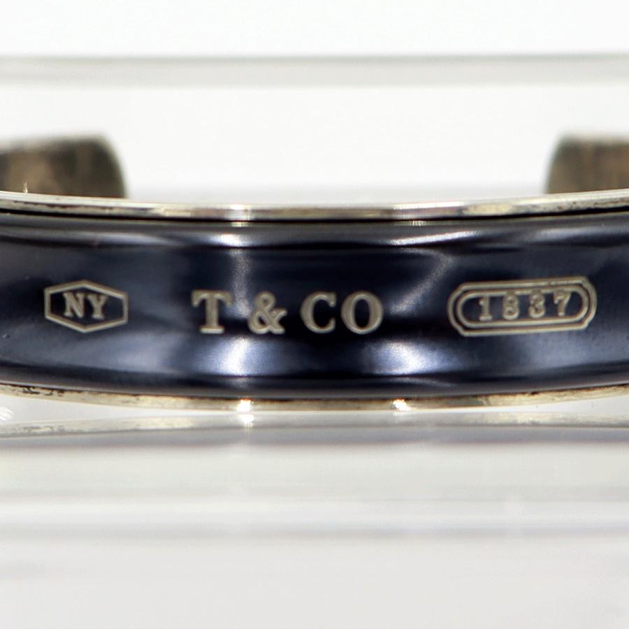 ティファニー(TIFFANY & Co) チタン 1837 カフ ナロー バングル　腕回り16cm　重さ：34.07g　ユニセックス(中古)