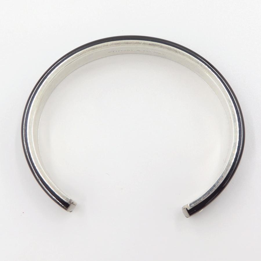 ティファニー(TIFFANY & Co) チタン 1837 カフ ナロー バングル　腕回り16cm　重さ：34.07g　ユニセックス(中古)