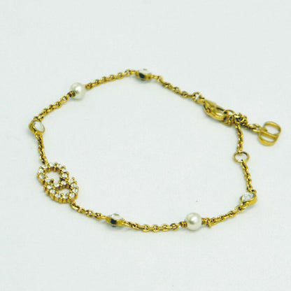 クリスチャンディオール（ChristianDior）　CLAIR D LUNE クレール ディー リュヌ ブレスレット　メタル・レジンパール・クリスタル　レディース（中古）