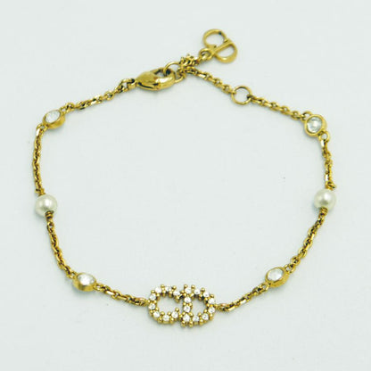 クリスチャンディオール（ChristianDior）　CLAIR D LUNE クレール ディー リュヌ ブレスレット　メタル・レジンパール・クリスタル　レディース（中古）