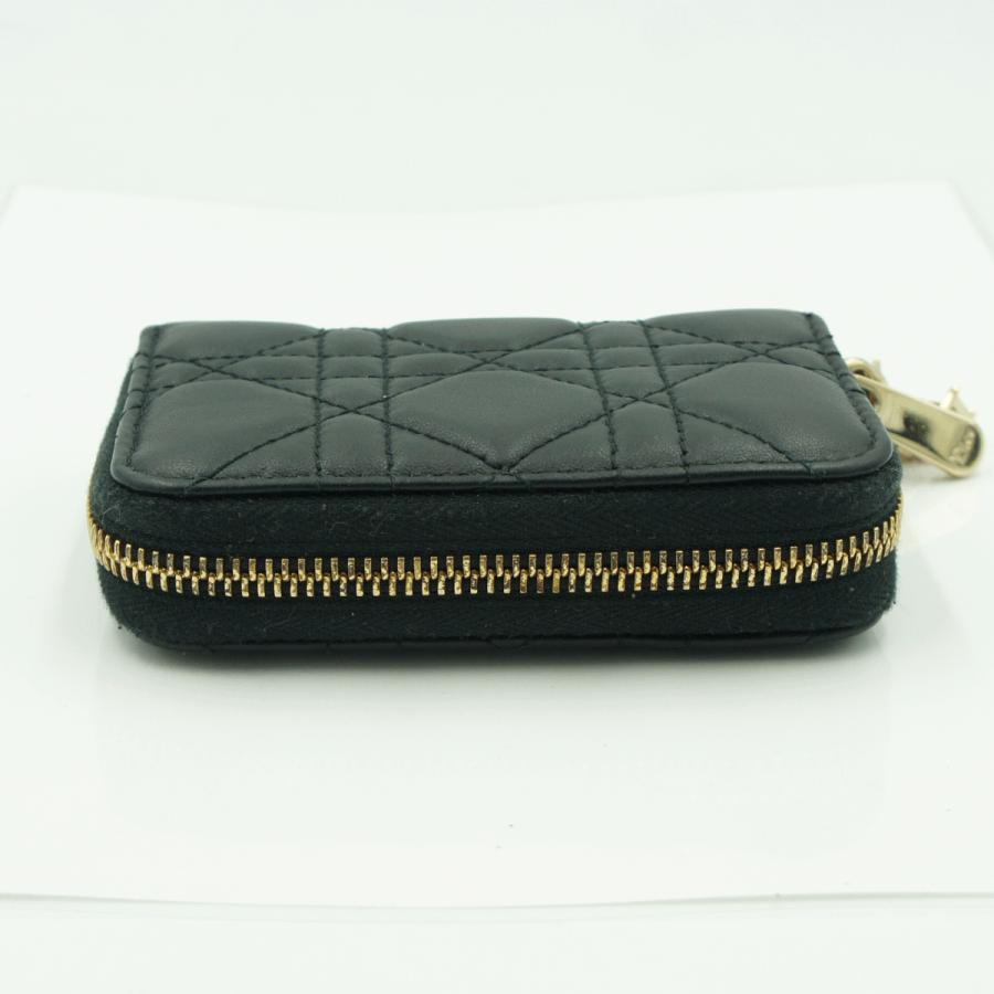 クリスチャンディオール（Christian Dior）スモール　ジップ　コインケース　財布　ゴールド金具　メンズ　レディース（中古）