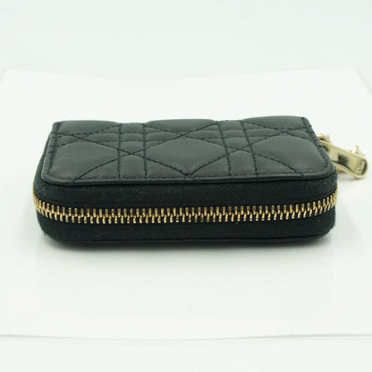 クリスチャンディオール（Christian Dior）スモール　ジップ　コインケース　財布　ゴールド金具　メンズ　レディース（中古）