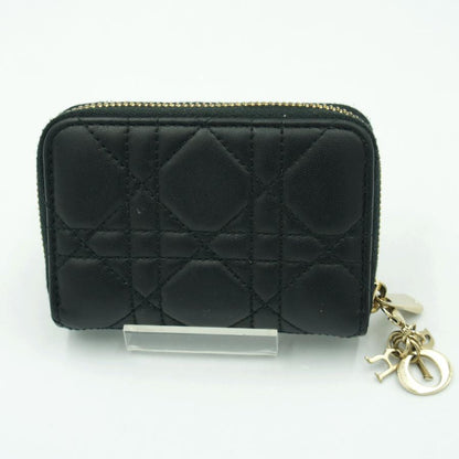 クリスチャンディオール（Christian Dior）スモール　ジップ　コインケース　財布　ゴールド金具　メンズ　レディース（中古）