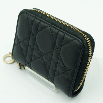 クリスチャンディオール（Christian Dior）スモール　ジップ　コインケース　財布　ゴールド金具　メンズ　レディース（中古）