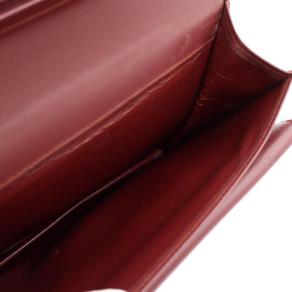 カルティエ(CARTIER) マストライン　セカンドバッグ　セカンドバッグ　クラッチバッグ　レッド　メンズ　レディース(中古)