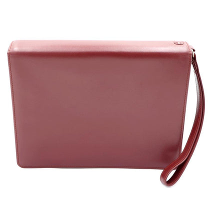 カルティエ(CARTIER) マストライン　セカンドバッグ　セカンドバッグ　クラッチバッグ　レッド　メンズ　レディース(中古)