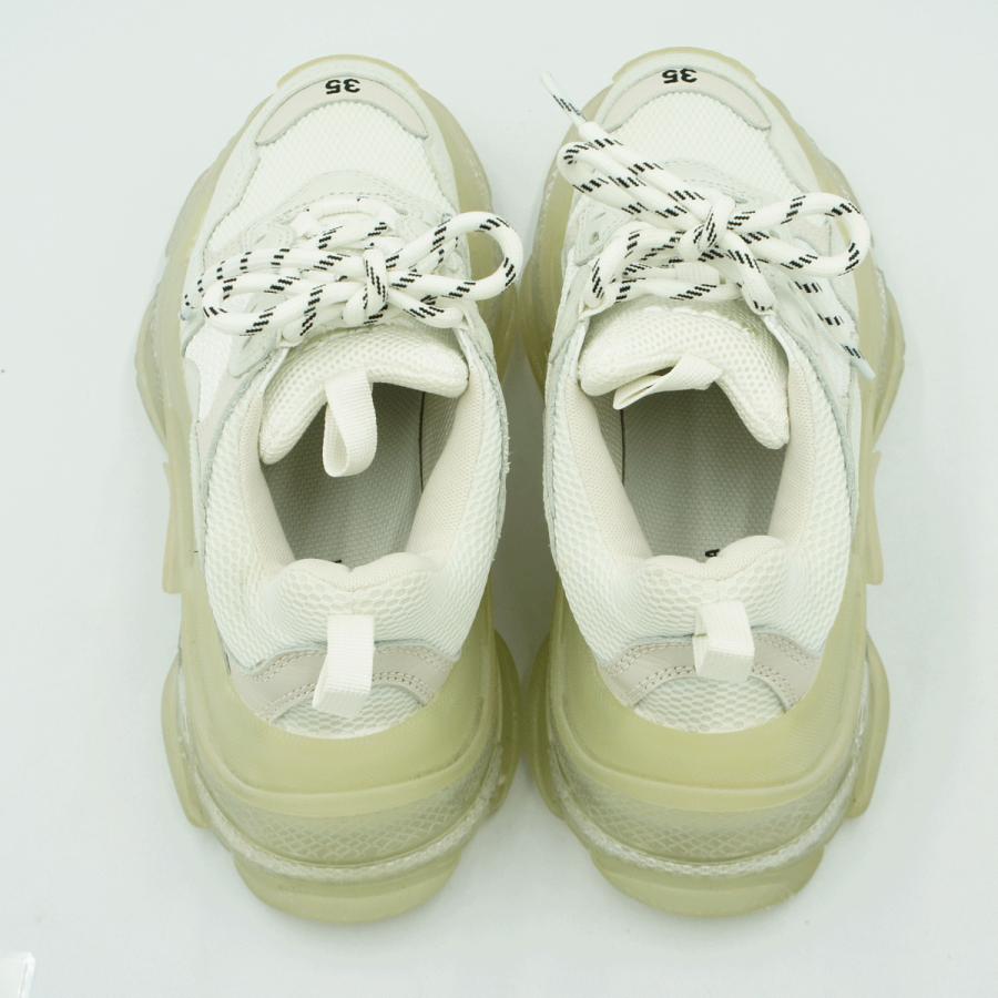 バレンシアガ(BALEMCIAGA) TRIPLE S CLEAR SOLE スニーカー　サイズ35(23cm)　限定エディション　靴　ホワイト　メンズ　レディース（中古）