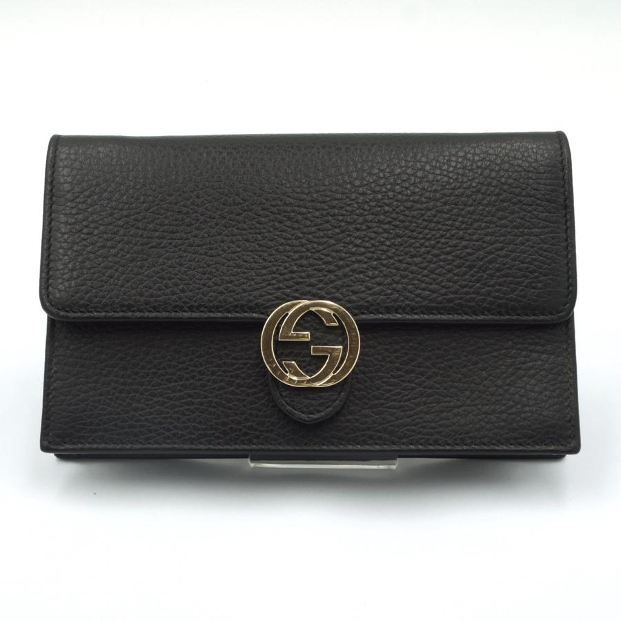 グッチ（GUCCI）インターロッキングG チェーンウォレット　615523　レディース（中古）