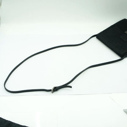 フェンディ（FENDI）ズッキーノ　カムセポシェット　ショルダーバッグ　8BT075　ポシェット　斜め掛け　ブラック　レディース（中古）