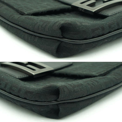 フェンディ（FENDI）ズッキーノ　カムセポシェット　ショルダーバッグ　8BT075　ポシェット　斜め掛け　ブラック　レディース（中古）