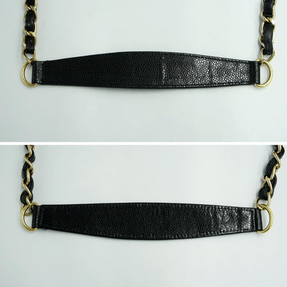 シャネル（CHANEL）キャビアスキン マトラッセ　ココマーク　ワンショルダー　A20993　ハンドバッグ　ショルダーバッグ　ブラック　レディース（中古・美品）