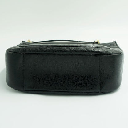 シャネル（CHANEL）キャビアスキン マトラッセ　ココマーク　ワンショルダー　A20993　ハンドバッグ　ショルダーバッグ　ブラック　レディース（中古・美品）