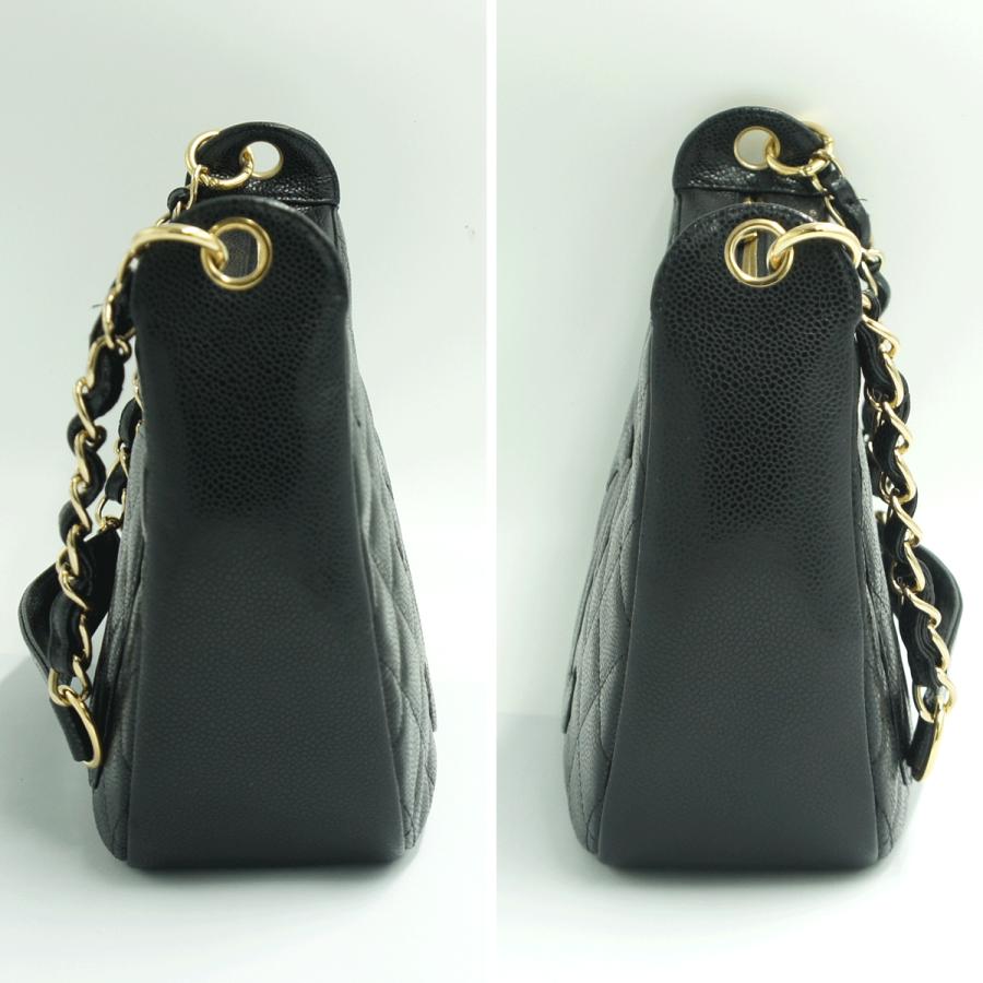シャネル（CHANEL）キャビアスキン マトラッセ　ココマーク　ワンショルダー　A20993　ハンドバッグ　ショルダーバッグ　ブラック　レディース（中古・美品）