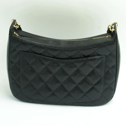 シャネル（CHANEL）キャビアスキン マトラッセ　ココマーク　ワンショルダー　A20993　ハンドバッグ　ショルダーバッグ　ブラック　レディース（中古・美品）