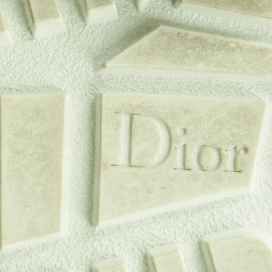クリスチャンディオール（ChristianDior）ローカットスニーカー　サイズ36 1/2(23.5cm)　KCK278BCR　DIOR-ID　靴　ホワイト/ブラック　レディース（中古）