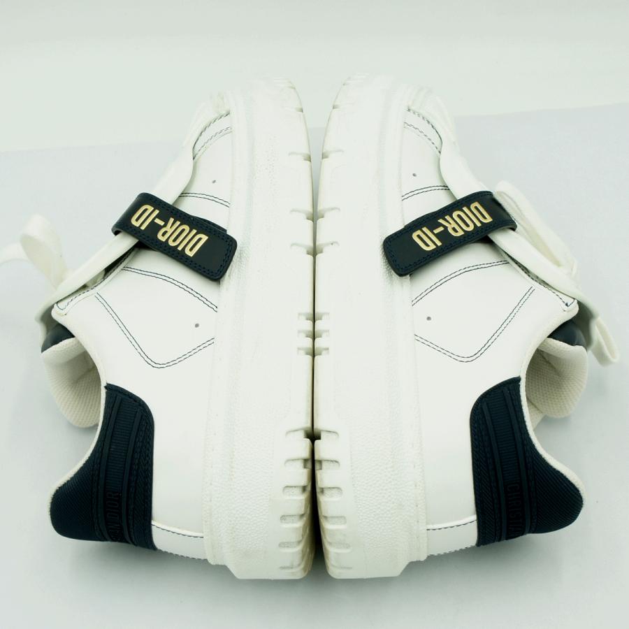 クリスチャンディオール（ChristianDior）ローカットスニーカー　サイズ36 1/2(23.5cm)　KCK278BCR　DIOR-ID　靴　ホワイト/ブラック　レディース（中古）