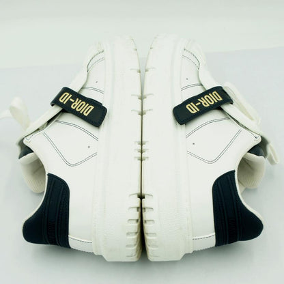 クリスチャンディオール（ChristianDior）ローカットスニーカー　サイズ36 1/2(23.5cm)　KCK278BCR　DIOR-ID　靴　ホワイト/ブラック　レディース（中古）