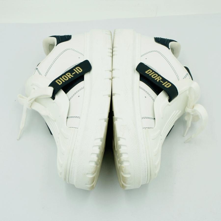 クリスチャンディオール（ChristianDior）ローカットスニーカー　サイズ36 1/2(23.5cm)　KCK278BCR　DIOR-ID　靴　ホワイト/ブラック　レディース（中古）