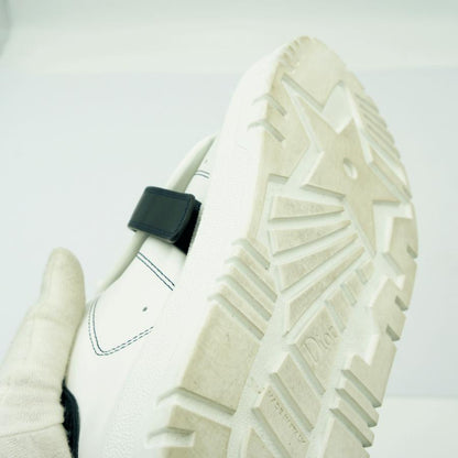 クリスチャンディオール（ChristianDior）ローカットスニーカー　サイズ36 1/2(23.5cm)　KCK278BCR　DIOR-ID　靴　ホワイト/ブラック　レディース（中古）